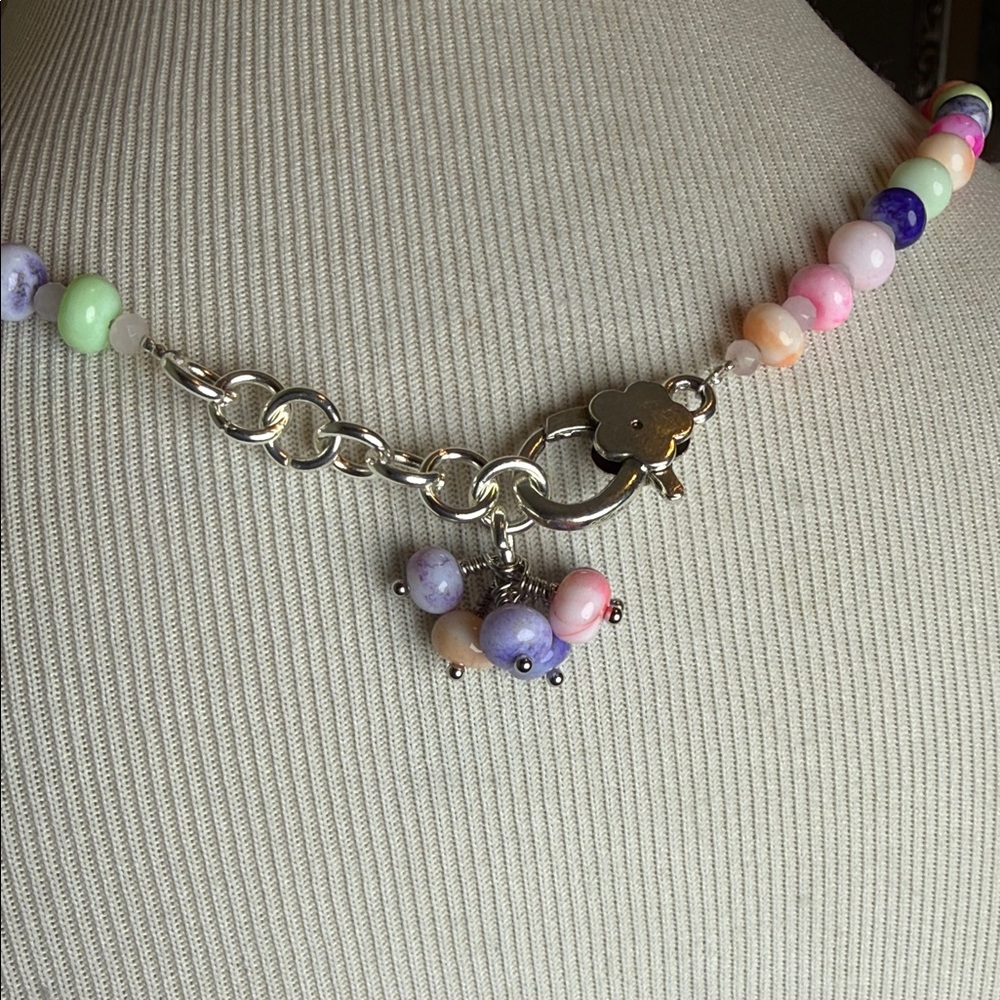 Colorful Mookaite Beaded Necklace / bracelet - Picture 5 of 10